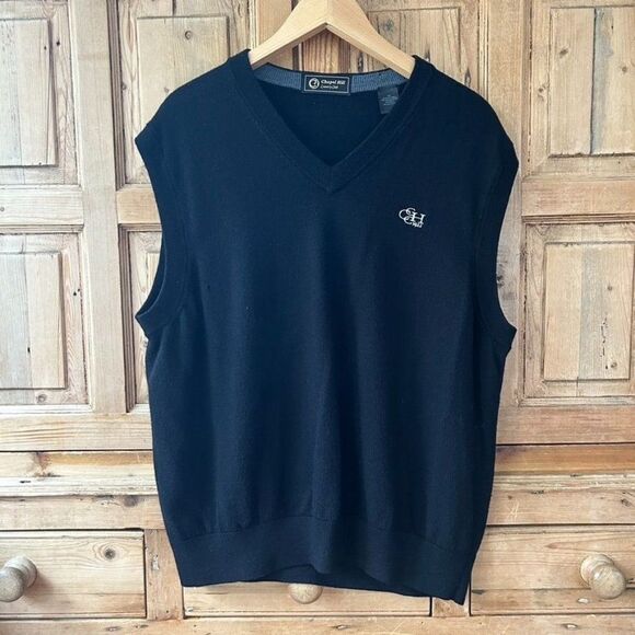 Chapel Hill Country Club XXL Merino Wool‎ Sweater Vest - Flawed - Picture 1 of 11